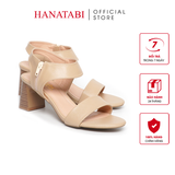 Giày Sandal Nữ Cao Gót 5cm_7cm Hanatabi Quai Ngang Khóa Kéo Đế TA Bigsize (35-41) Mã HNSDG5F1040