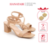 Giày Sandal Nữ Cao Gót 3cm_5cm_7cm Hanatabi Quai Ngang Mũi Vuông Hậu Thun ĐếTA Bigsize(35-41) mã HNSDT5F775
