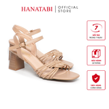 Giày Sandal Nữ Cao Gót 5cm_7cm Hanatabi Quai Thắt Mũi Vuông Hậu C Đế TA Bigsize (35-41) Mã HNSDG5F1064