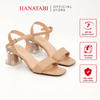 Giày Sandal Nữ Cao Gót Mika 5cm Hanatabi Quai Ngang Mũi Vuông Đế TA Bigsize (35-41) Mã HNSDG869