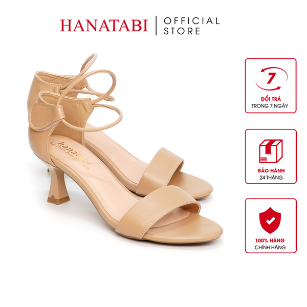 Giày Sandal Nữ Cao Gót 5cm-7cm Hanatabi Quai Ngang Hậu Xé Đế TA Bigsize (35-41) Mã HNSDG7F1062