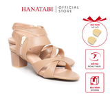 Giày Sandal Nữ Cao Gót 5cm_7cm Hanatabi Quai Chéo Khóa Kéo Đế TA Cao Cấp Bigsize (35-41) Mã HNSDG5F1067