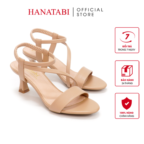 Giày Sandal Nữ Cao Gót 5cm_7cm Hanatabi Quai Chéo Hậu Thun Đế TA Bigszie (35-41) Mã HNSDG5F948
