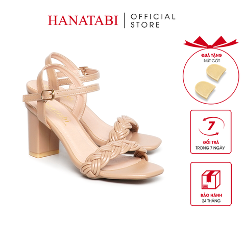 Giày Sandal Nữ Cao Gót 3cm_5cm_7cm Hanatabi Quai Thắt MũiVuông HậuC ĐếTA Bigsize(35-41)Mã HNSDG7F918