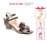 Giày Sandal Nữ Cao Gót 5cm Hanatabi Quai Ngang Mũi Vuông Hậu C Đế TA Bigsize (35-41) Mã HNSDG5F1087