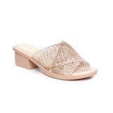 dép nữ đế PU kem siêu nhẹ cao 5cm Hanatabi quai lưới bigsize (35-42) mã HNDE5F1099