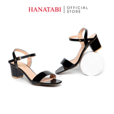 Giày Sandal Nữ Cao Gót 5cm Hanatabi Quai Ngang Mũi Vuông Hậu C Đế TA Bigsize (35-41) Mã HNSDG5F1087