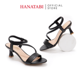 Giày Sandal Nữ Cao Gót 5cm_7cm Hanatabi Quai Chéo Hậu Thun Đế TA Bigszie (35-41) Mã HNSDG5F948