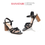 Giày Sandal Nữ Cao Gót 5cm_7cm Hanatabi Quai Đan Mũi Vuông HậuC Đế TA Bigsize (35-41) Mã HNSDG7F1132
