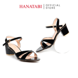 Giày Sandal Nữ Cao Gót 3cm_5cm_7cm Hanatabi Quai Chéo HậuC Đế TA Bigsize (35-41) Mã HNSDG5F1008