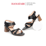 Giày Sandal Nữ Cao Gót 5cm_7cm Hanatabi Quai Chéo Khóa Kéo Đế TA Cao Cấp Bigsize (35-41) Mã HNSDG5F1065
