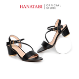 Giày Sandal Nữ Cao Gót 3cm_5cm_7cm Hanatabi Quai Ngang Hậu C Đế TA Cao Cấp Bigsize (35-41) Mã HNSDG7F893