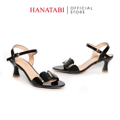 Giày Sandal Nữ Cao Gót 5cm_7cm_9cm  Hanatabi Quai Ngang Hậu C Đế TA Bigsize (35-41) Mã HNSDG5F1015