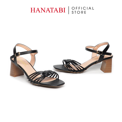 Giày Sandal Nữ Cao Gót 5cm_7cm Hanatabi Quai Thắt Mũi Vuông Hậu C Đế TA Bigsize (35-41) Mã HNSDG5F1064