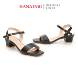 Giày Sandal Nữ Cao Gót 3cm_5cm Hanatabi Quai Ngang Mũi Vuông HậuC Đế TA Bigsize(35-41) Mã HNSDG3F875