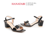 Giày Sandal Nữ Cao Gót 3cm_5cm_7cm Hanatabi Quai Ngang Mũi Vuông Hậu C Đế TA Bigsize (35-41) Mã HNSDG5F997