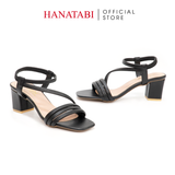 Giày Sandal Nữ Cao Gót 3cm_5cm_7cm Hanatabi Quai Ngang Mũi Vuông Hậu Thun Đế TA Bigsize(35-41) Mã HNSDT5F777