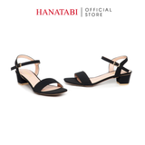 Giày Sandal Nữ Cao Gót 3cm_5cm Hanatabi Quai Ngang Mũi Vuông HậuC Đế TA Bigsize(35-41) Mã HNSDG3F875
