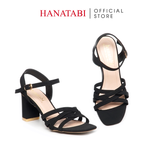 Giày Sandal Nữ Cao Gót 5cm_7cm Hanatabi Quai Đan Mũi Vuông Hậu C ĐếTA Bigsize (35-41) Mã HNSDG7F1133