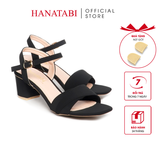 Giày Sandal Nữ Cao Gót 3cm_5cm Hanatabi Quai 2 Xếp Mũi Vuông Hậu C Đế TA Bigsize (35-41) Mã HNSDG5F864