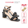Giày Sandal Nữ Cao Gót 3cm_5cm_7cm Hanatabi Quai Bèo Mũi Vuông HậuC ĐếTA Bigsize(35-41)Mã HNSDG5F917