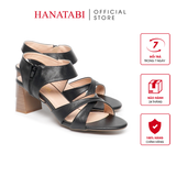 Giày Sandal Nữ Cao Gót 5cm_7cm Hanatabi Quai Chéo Khóa Kéo Đế TA Cao Cấp Bigsize (35-41) Mã HNSDG5F1065