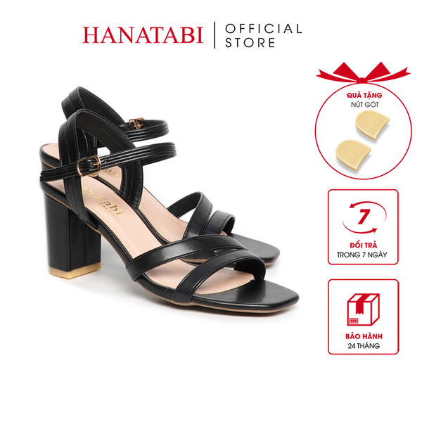 Giày Sandal Nữ CaoGót 3cm_5cm_7cm Hanatabi Quai Chéo MũiVuông HậuC ĐếTA Bigsize(35-41)Mã HNSDG7F1126