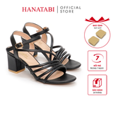 Giày Sandal Nữ Cao Gót 3cm_5cm_7cm Hanatabi Quai Chéo HậuC ĐếTA Cao Cấp Bigsize (35-41)Mã HNSDG7F889