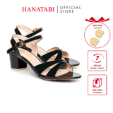 Giày Sandal Nữ Cao Gót 3cm_5cm_7cm Hanatabi Quai Chéo HậuC Đế TA Bigsize (35-41) Mã HNSDG5F1008
