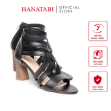 Giày Sandal Nữ Cao Gót 5cm_7cm Hanatabi QuaiĐan Khóa Kéo ĐếTA Cao Cấp Bigsize (35-41) Mã HNSDK7F1082