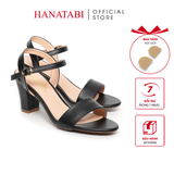 Giày Sandal Nữ Cao Gót 7cm Hanatabi Quai Ngang Hậu C Đế TA Cao Cấp Bigisze (35-41) Mã HNSDG7F616