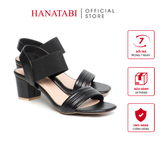 Giày Sandal Nữ Cao Gót 3cm_5cm Hanatabi Quai Ngang Mũi Vuông Đế TA Bigsize (35-41)Mã HNSDG5F1068