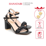 Giày Sandal Nữ Cao Gót 3cm_5cm_7cm Hanatabi Quai Thắt MũiVuông HậuC ĐếTA Bigsize(35-41)Mã HNSDG7F918