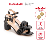 Giày Sandal Nữ Cao Gót 3cm_5cm_7cm Hanatabi Quai Bèo Mũi Vuông Hậu C Đế TA Bigsize (35-41) Mã HNSDG5F920