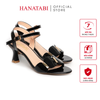Giày Sandal Nữ Cao Gót 5cm_7cm_9cm  Hanatabi Quai Ngang Hậu C Đế TA Bigsize (35-41) Mã HNSDG5F1015