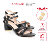 Giày Sandal Nữ Cao Gót 3cm_5cm_7cm Hanatabi Quai Chéo Hậu C Đế TA Bigsize (35-41) Mã HNSDG357F1007