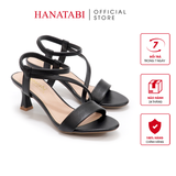 Giày Sandal Nữ Cao Gót 5cm_7cm Hanatabi Quai Chéo Hậu Thun Đế TA Bigszie (35-41) Mã HNSDG5F948