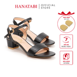 Giày Sandal Nữ Cao Gót 3cm_5cm Hanatabi Quai Ngang Hậu C Đế TA Cao Cấp Bigsize (35-41) Mã NHSDH3F169