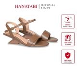 Giày Sandal Nữ Đế Xuồng Cao 5cm Hanatabi Quai Ngang 1 Xếp Hậu C Bigisze (35-41) Mã HNSDG5F1263