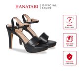 Giày Sandal Nữ Cao Gót 11cm Hanatabi Quai Bảng Ngang 1 Xếp HậuC Đế TA Bigsize (34-41) Mã HNSDG11F813