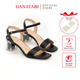 Giày Sandal Nữ Cao Gót Mika 5cm Hanatabi Quai Ngang Mũi Vuông Đế TA Bigsize (35-41) Mã HNSDG869