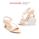Giày Sandal Nữ Cao Gót 5cm_7cm Hanatabi Quai Chéo Hậu Thun Đế TA Bigszie (35-41) Mã HNSDG5F948