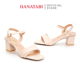 Giày Sandal Nữ Cao Gót 3cm_5cm Hanatabi Quai 2 Xếp Mũi Vuông Hậu C Đế TA Bigsize (35-41) Mã HNSDG5F864