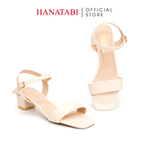 Giày Sandal Nữ Cao Gót 3cm_5cm Hanatabi Quai Ngang Mũi Vuông HậuC Đế TA Bigsize(35-41) Mã HNSDG3F875