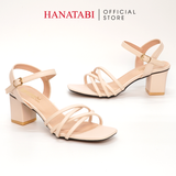 Giày Sandal Nữ Cao Gót 5cm_7cm Hanatabi Quai Đan Mũi Vuông Hậu C Đế TA Bigsize (35-41) Mã HNSDG7F806