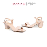 Giày Sandal Nữ Cao Gót 5cm Hanatabi Quai Ngang Mũi Vuông Hậu C Đế TA Bigsize (35-41) Mã HNSDG5F1087