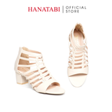 Giày Sandal Nữ Cao Gót 5cm_7cm Hanatabi Quai Xương Cá Khóa Kéo Đế TA Bigsize (35-41) Mã HNSDK5F1086