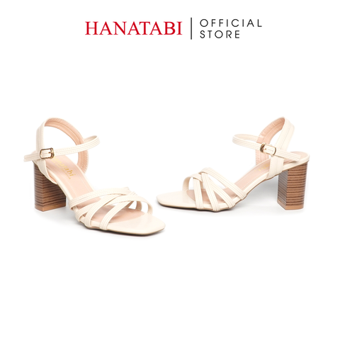 Giày Sandal Nữ Cao Gót 5cm_7cm Hanatabi Quai Đan Mũi Vuông HậuC Đế TA Bigsize (35-41) Mã HNSDG7F1132