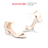 giày sandal nữ gót cao 3cm Hanatabi quai ngang hậu chụp đế TA bigsize (35-41) mã HNSDX3F592