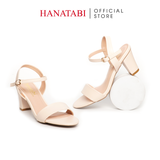 Giày Sandal Nữ Cao Gót 7cm Hanatabi Quai Ngang Hậu C Đế TA Cao Cấp Bigisze (35-41) Mã HNSDG7F616
